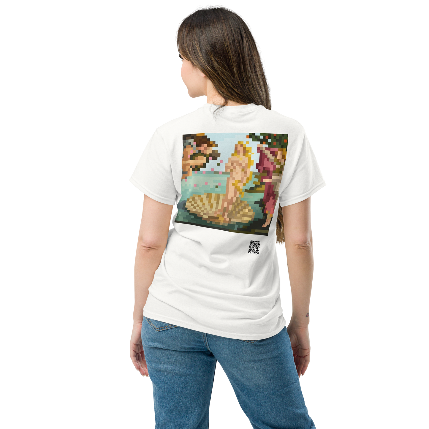 The Birth of Venus T-Shirt - PZMO Botticelli Classical Pixel Tee