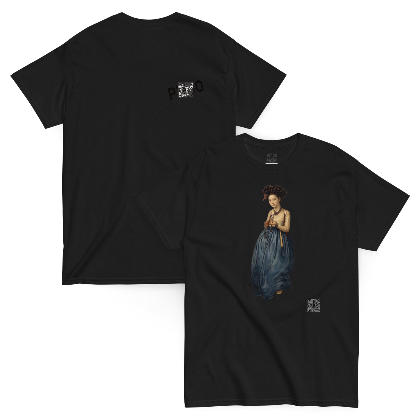 Portrait of a Beauty T-Shirt - PZMO Hyewon Shin Yun-bok Traditional Tee