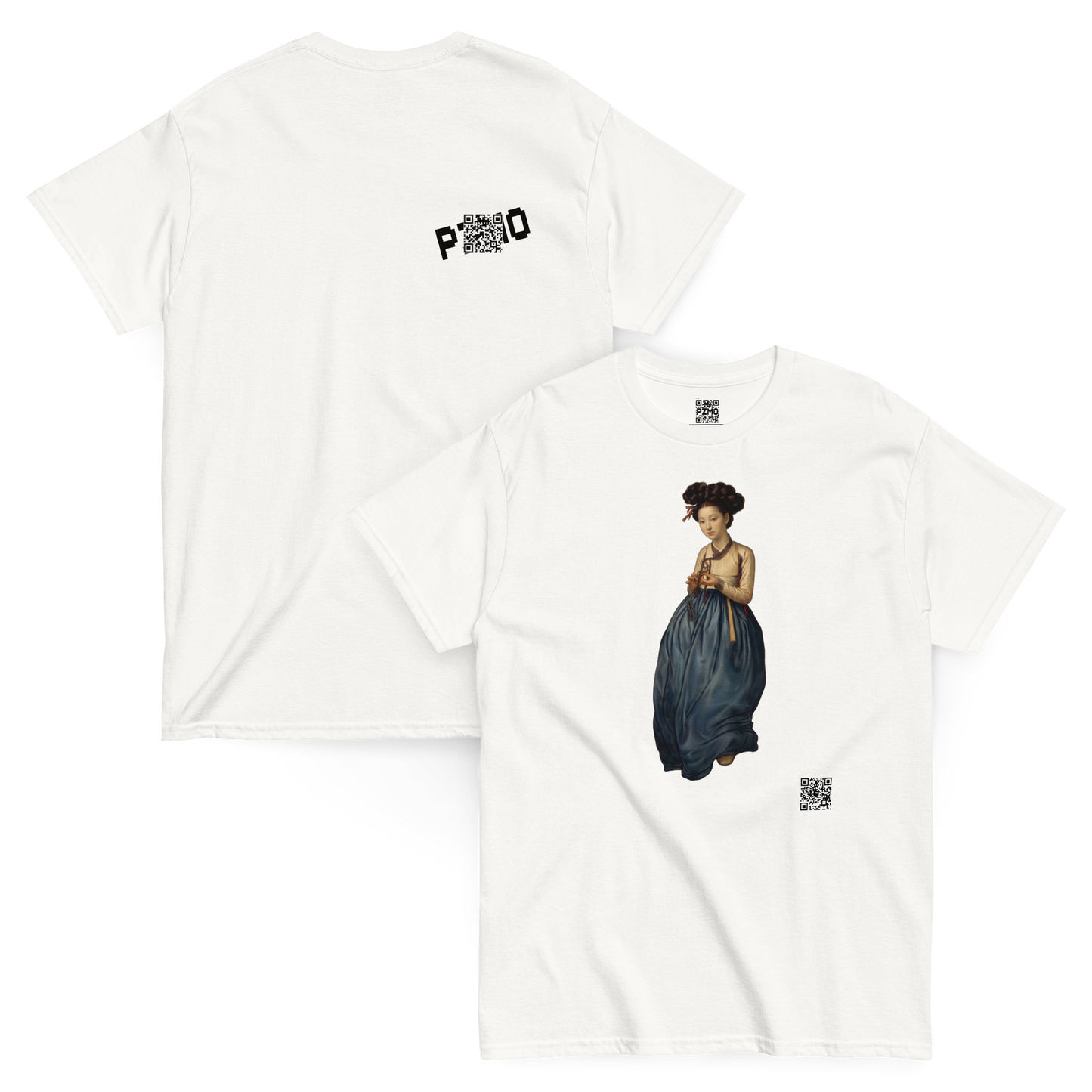 Portrait of a Beauty T-Shirt - PZMO Hyewon Shin Yun-bok Traditional Tee