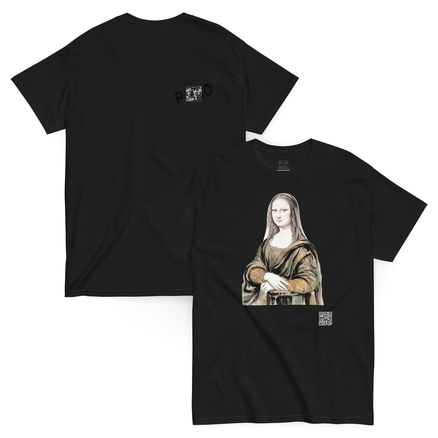 Mona Lisa T-Shirt - PZMO Leonardo da Vinci Portrait Tee