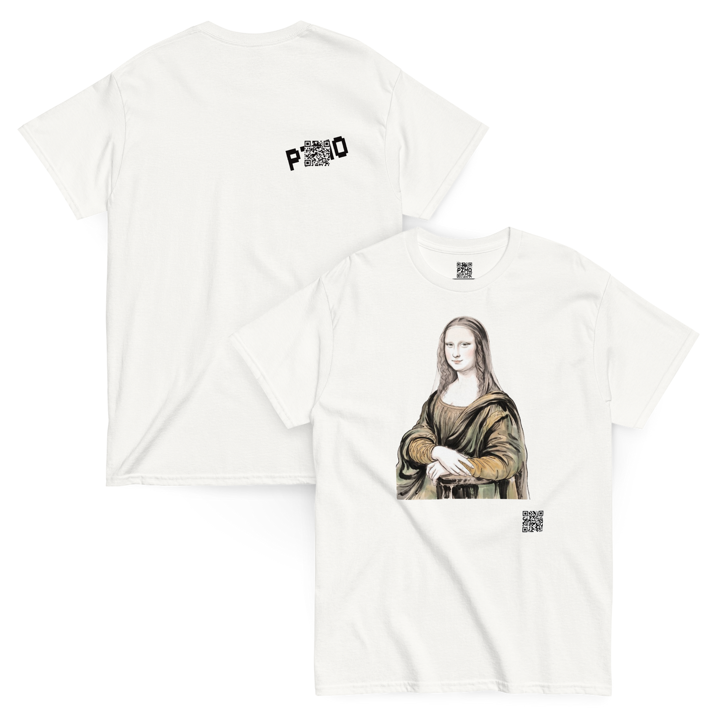 Mona Lisa T-Shirt - PZMO Leonardo da Vinci Portrait Tee