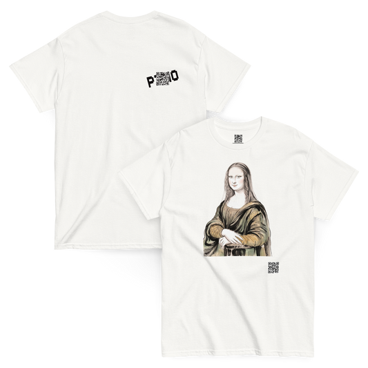 Mona Lisa T-Shirt - PZMO Leonardo da Vinci Portrait Tee