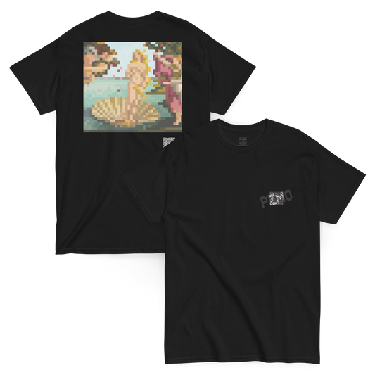 The Birth of Venus T-Shirt - PZMO Botticelli Classical Pixel Tee