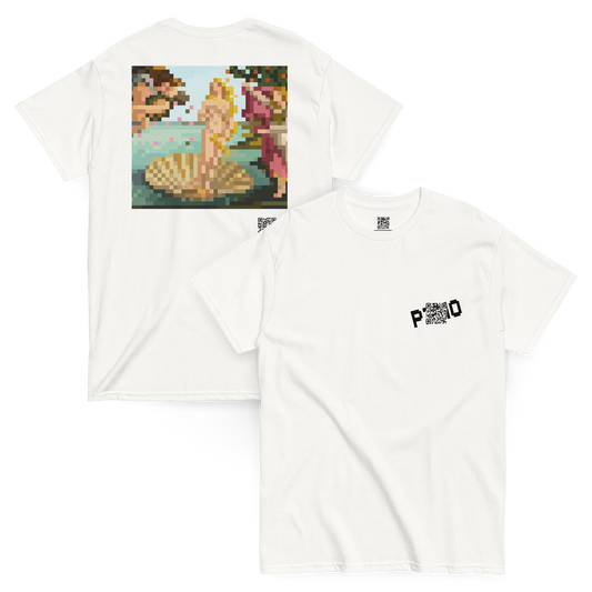 The Birth of Venus T-Shirt - PZMO Botticelli Classical Pixel Tee