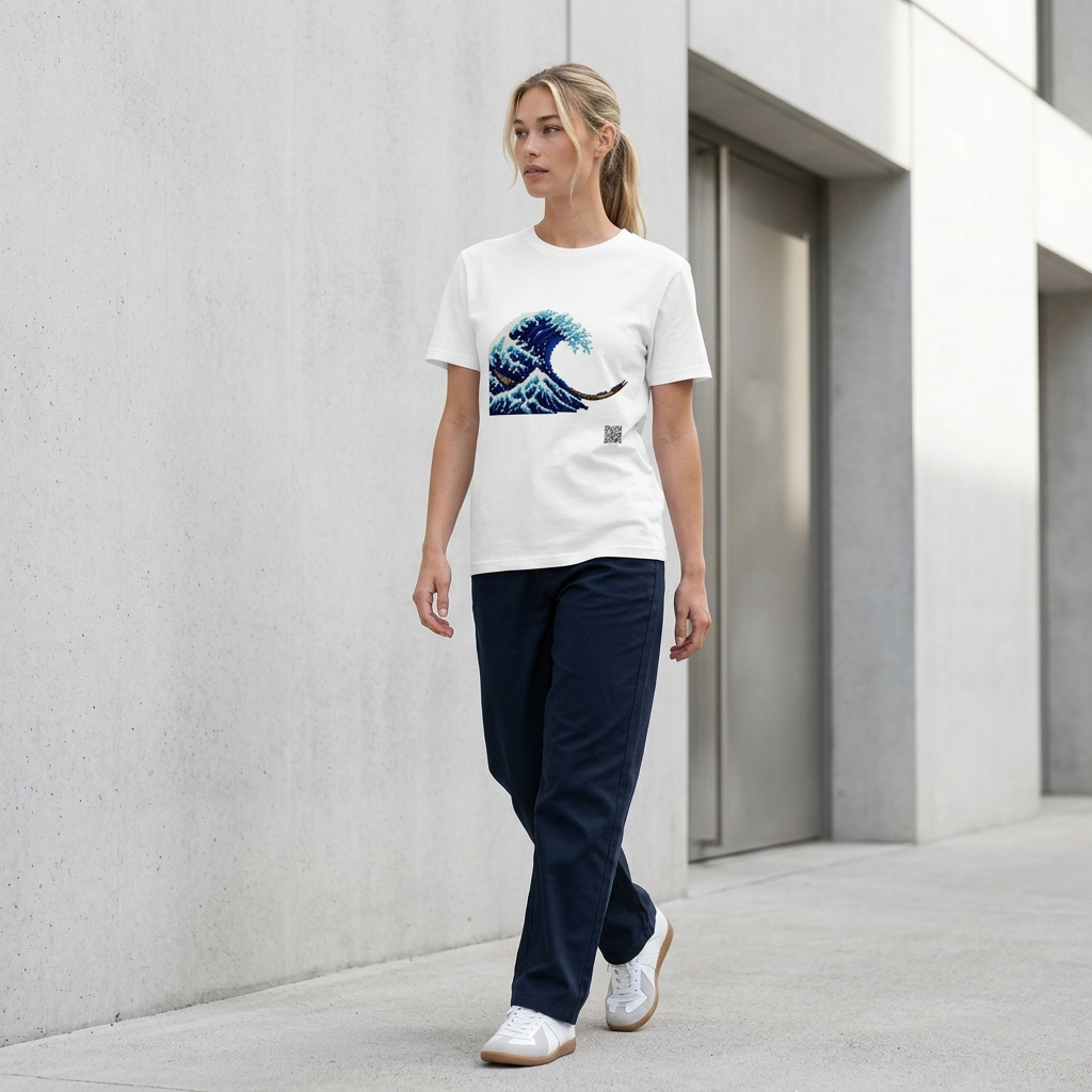 The Great Wave T-Shirt - PZMO Hokusai Art Tee