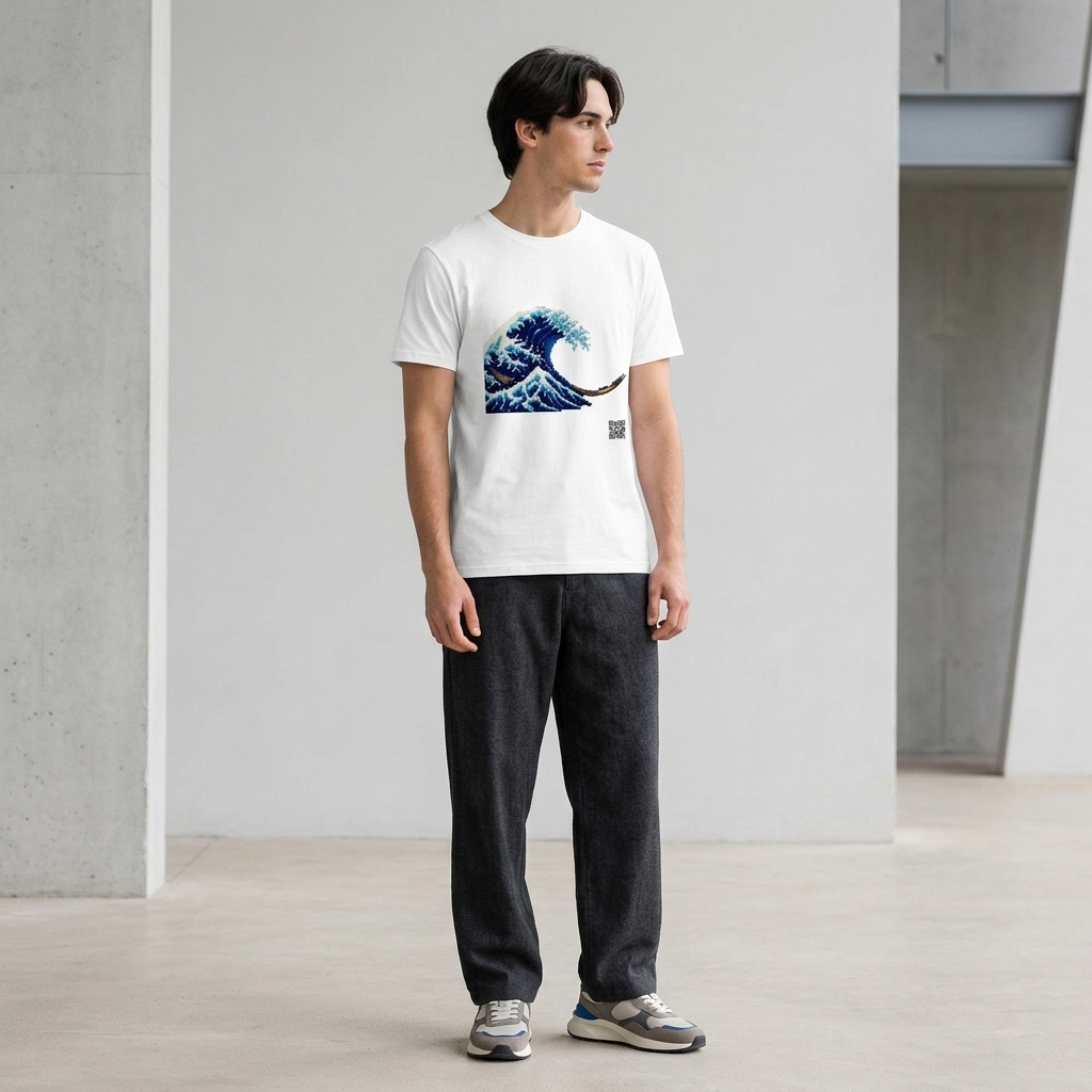 The Great Wave T-Shirt - PZMO Hokusai Art Tee