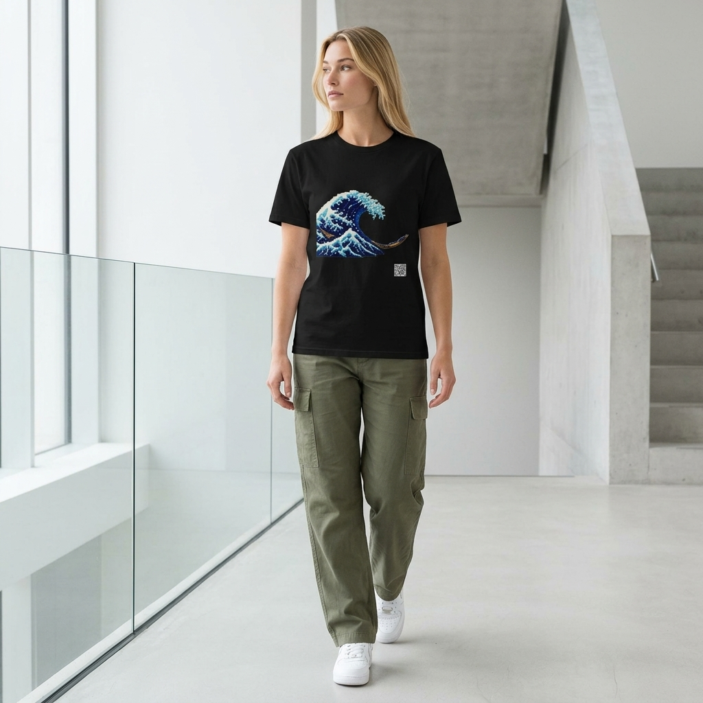 The Great Wave T-Shirt - PZMO Hokusai Art Tee