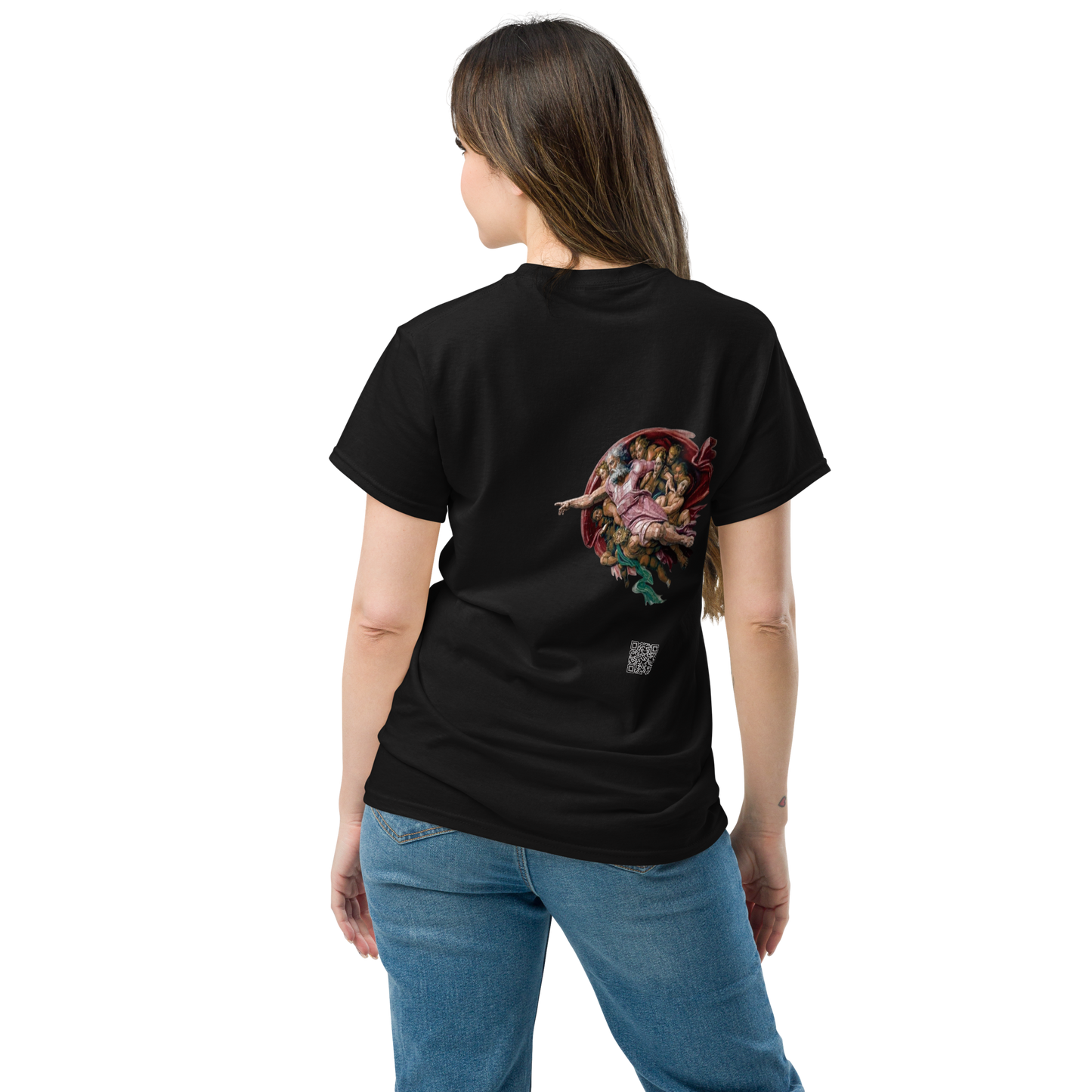 The Creation of Adam T-Shirt - PZMO Michelangelo Pixel Tee