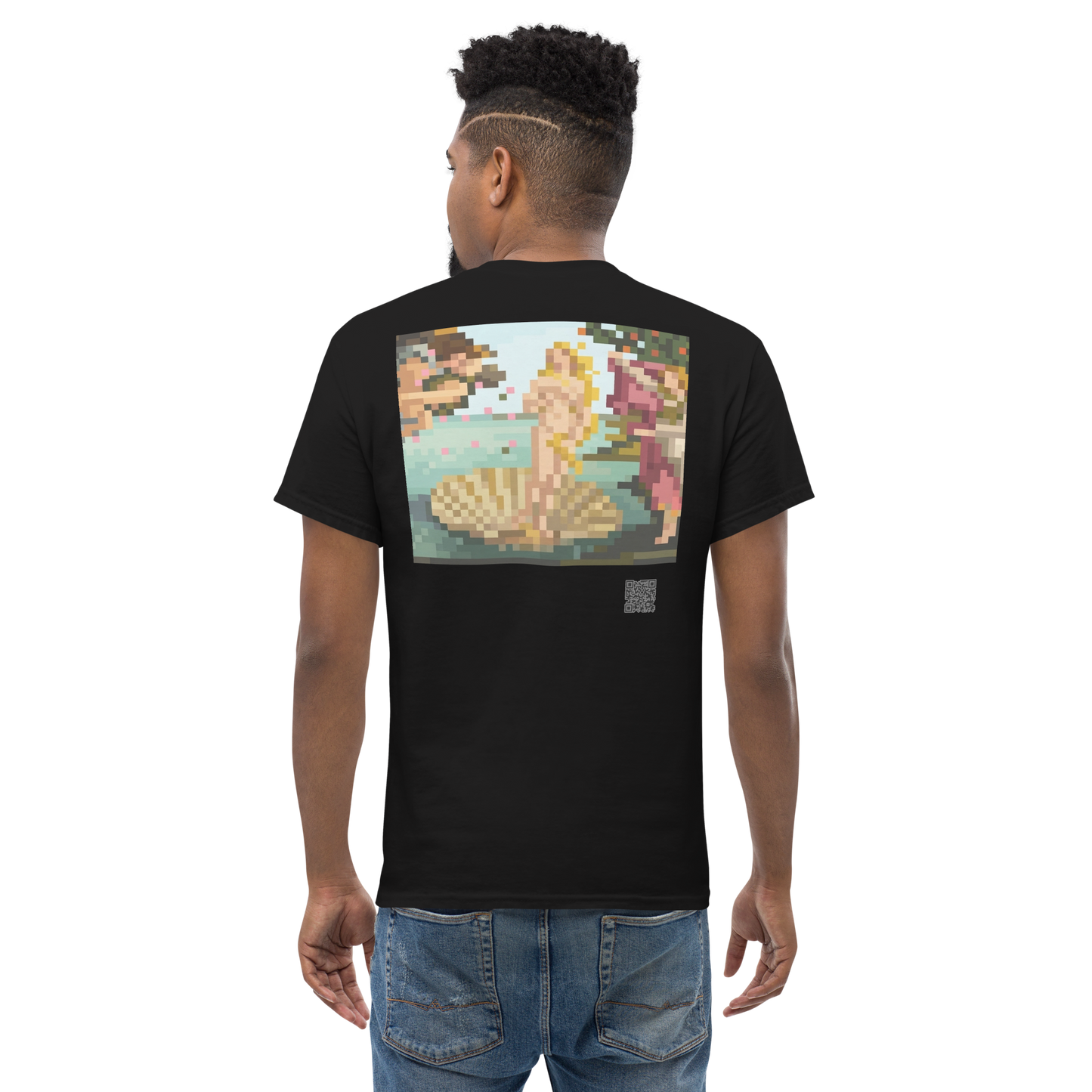 The Birth of Venus T-Shirt - PZMO Botticelli Classical Pixel Tee