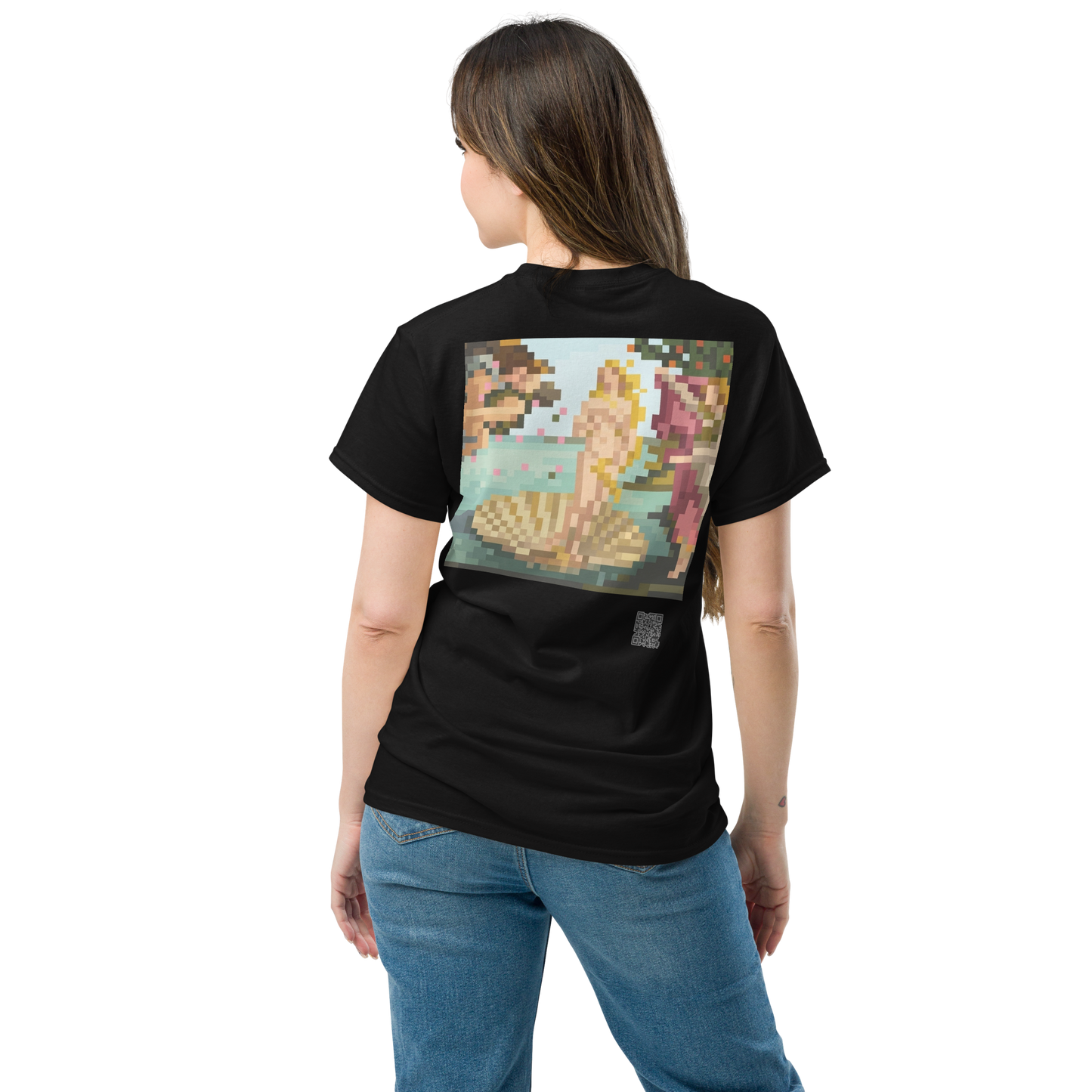 The Birth of Venus T-Shirt - PZMO Botticelli Classical Pixel Tee
