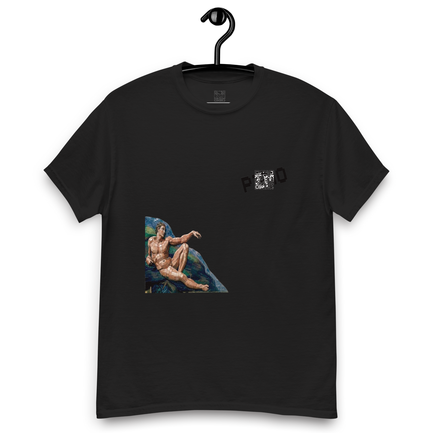 The Creation of Adam T-Shirt - PZMO Michelangelo Pixel Tee