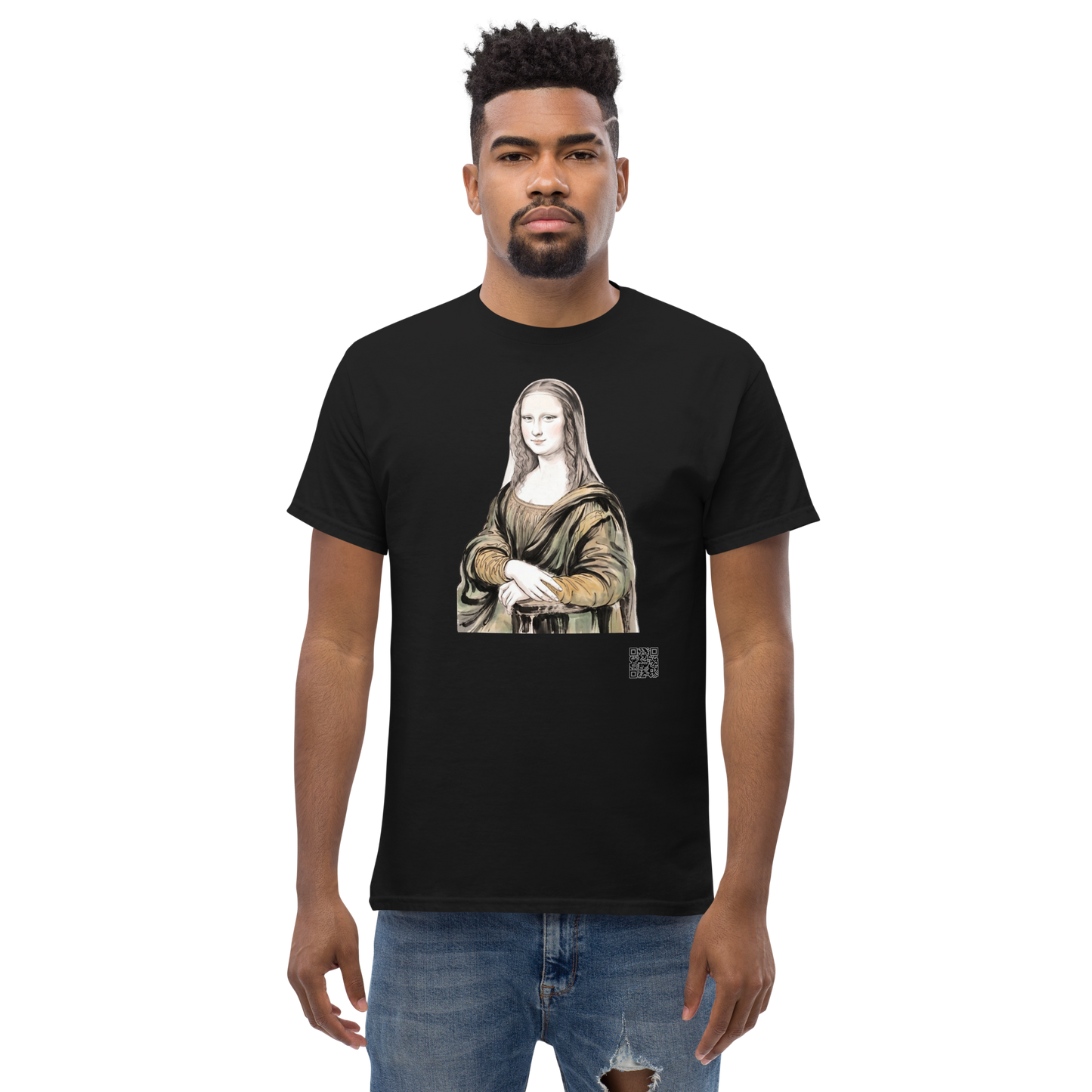 Mona Lisa T-Shirt - PZMO Leonardo da Vinci Portrait Tee