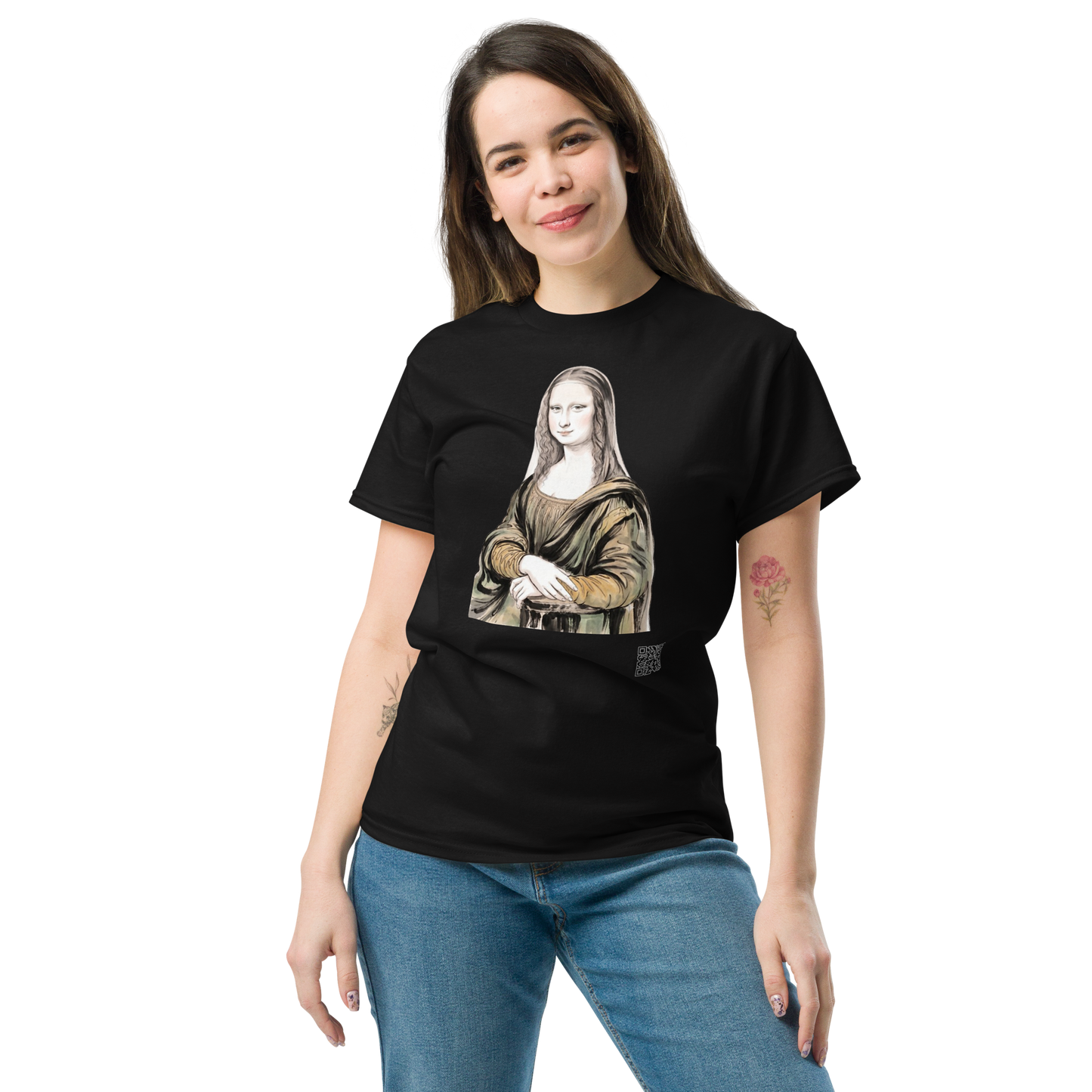 Mona Lisa T-Shirt - PZMO Leonardo da Vinci Portrait Tee