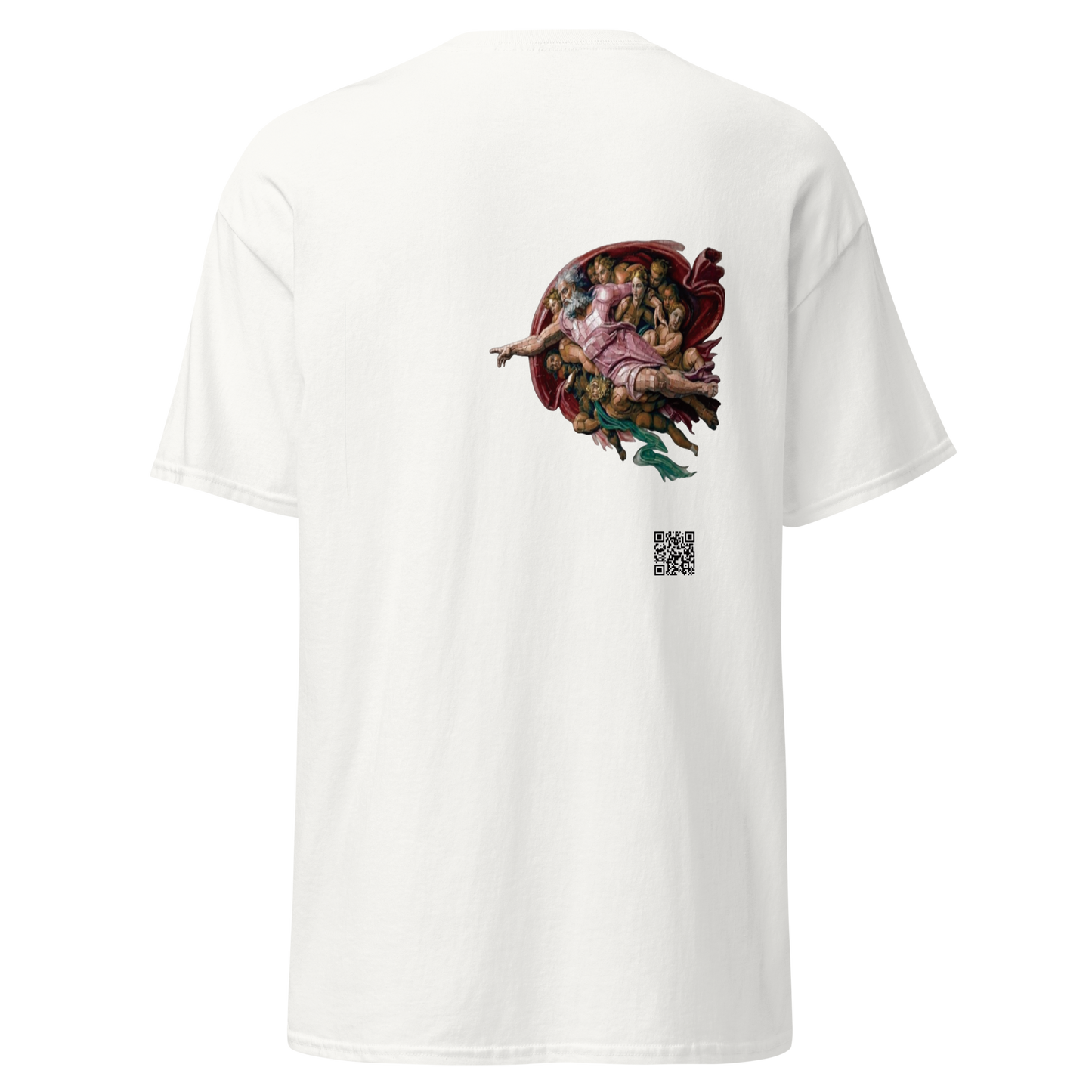 The Creation of Adam T-Shirt - PZMO Michelangelo Pixel Tee