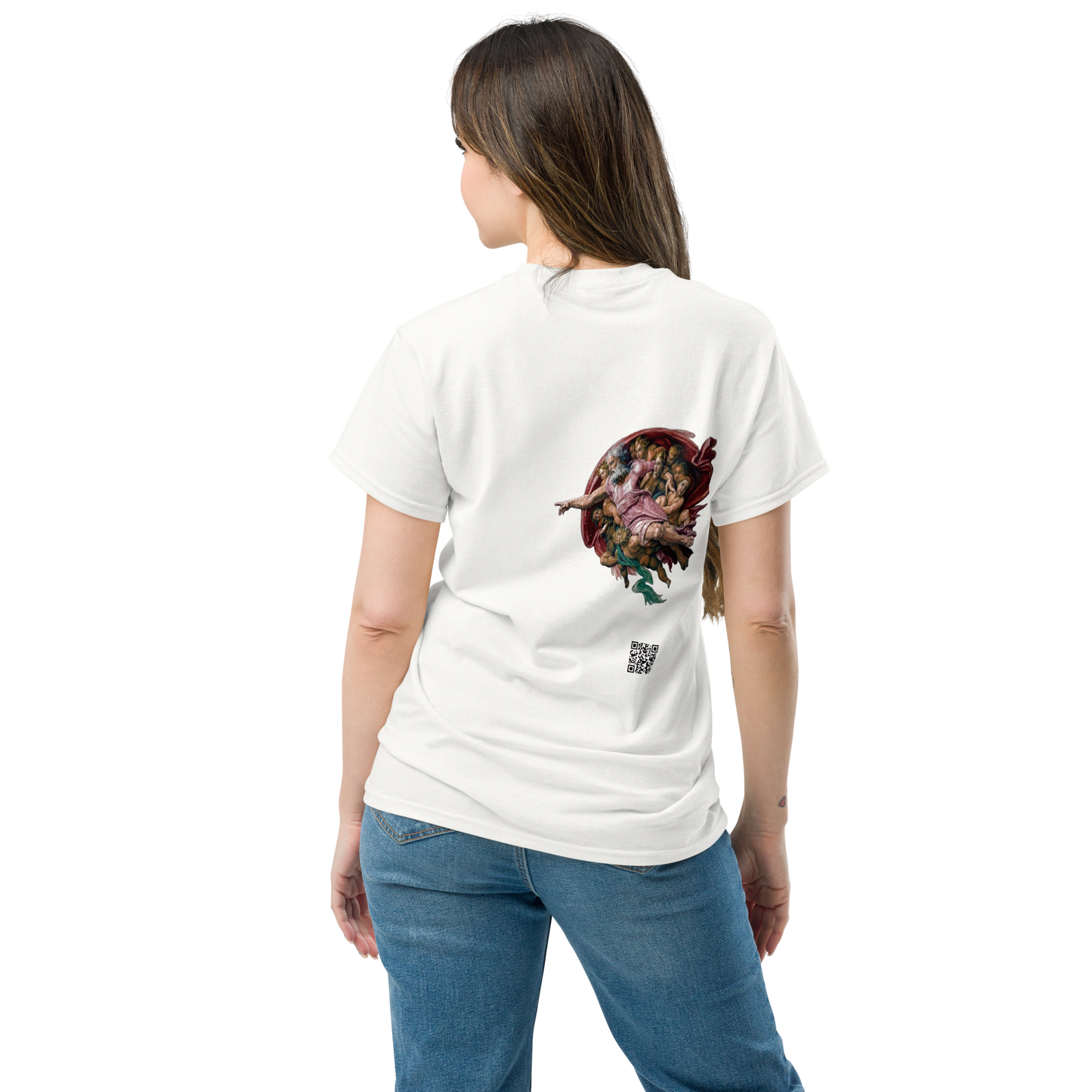 The Creation of Adam T-Shirt - PZMO Michelangelo Pixel Tee