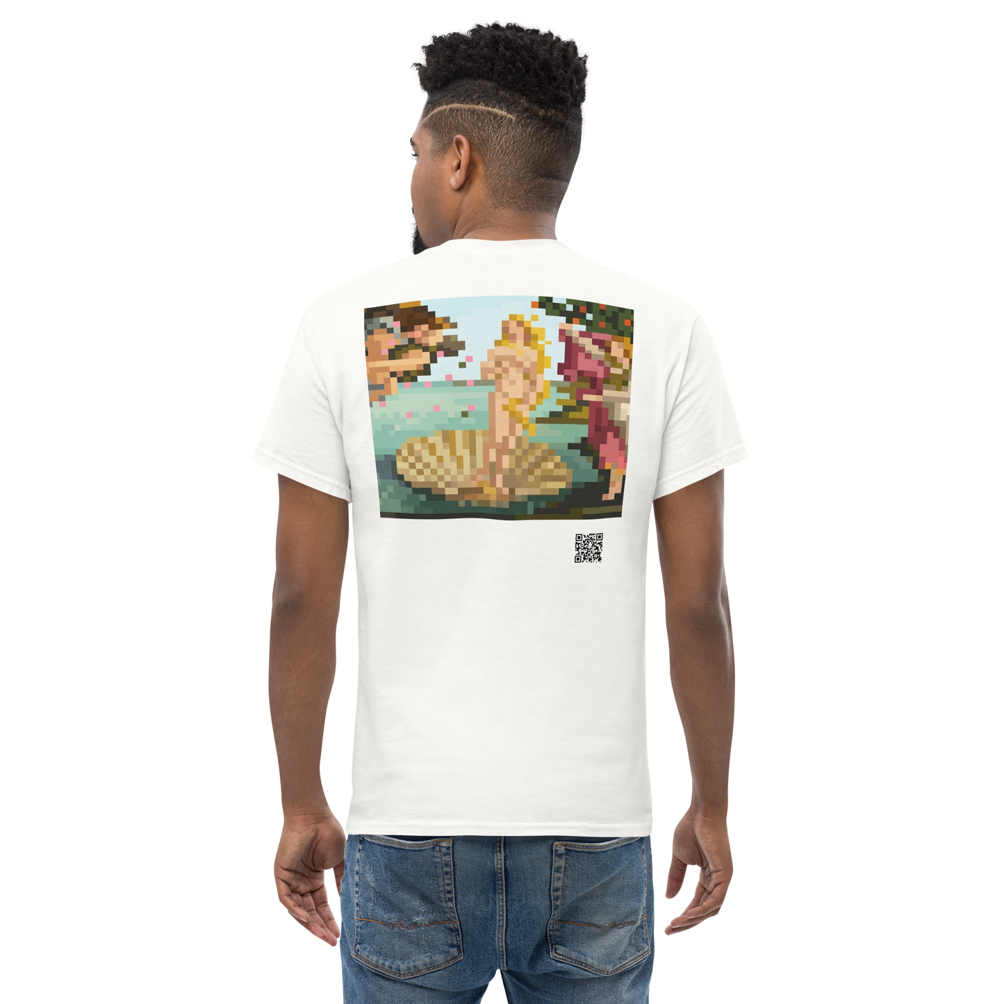 The Birth of Venus T-Shirt - PZMO Botticelli Classical Pixel Tee