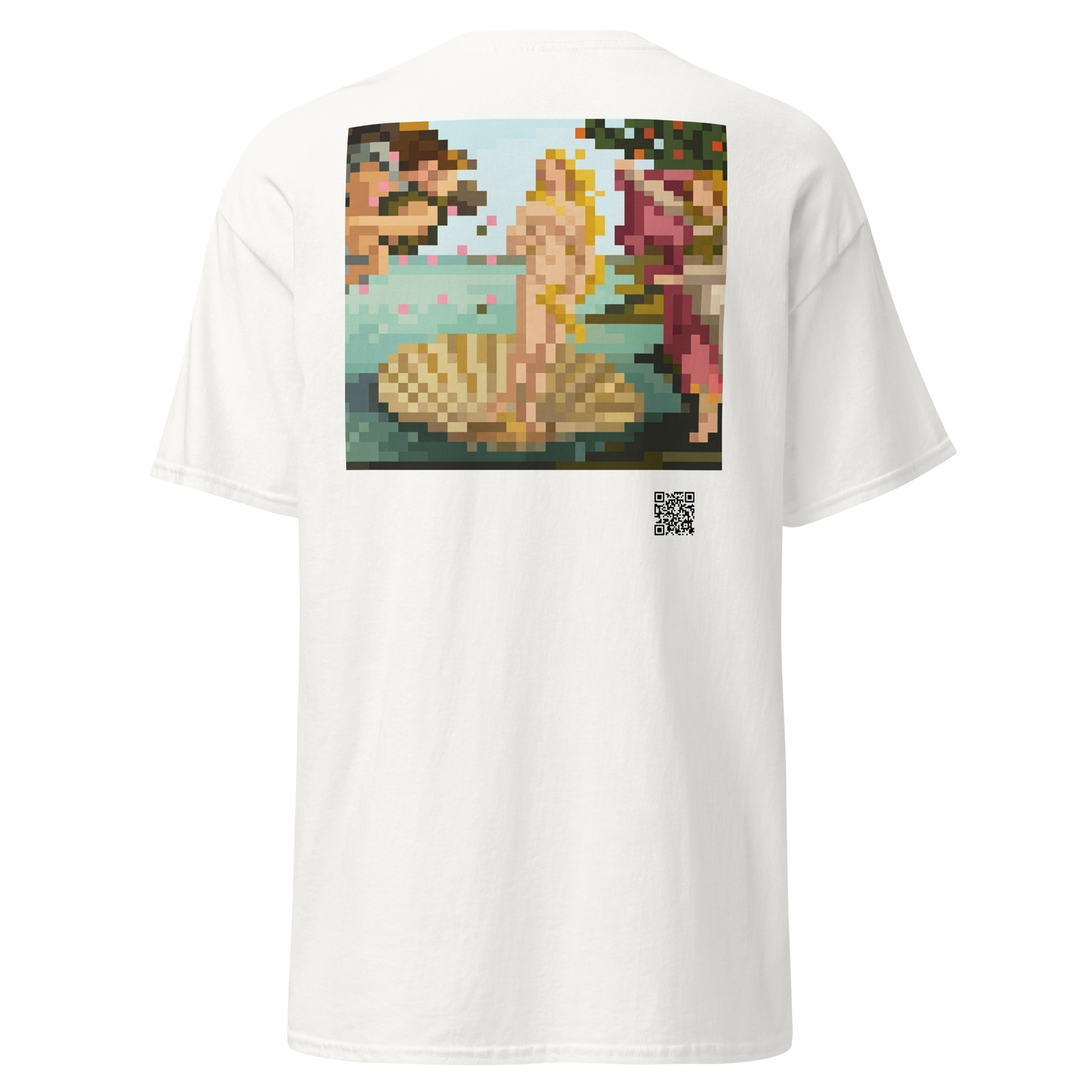 The Birth of Venus T-Shirt - PZMO Botticelli Classical Pixel Tee