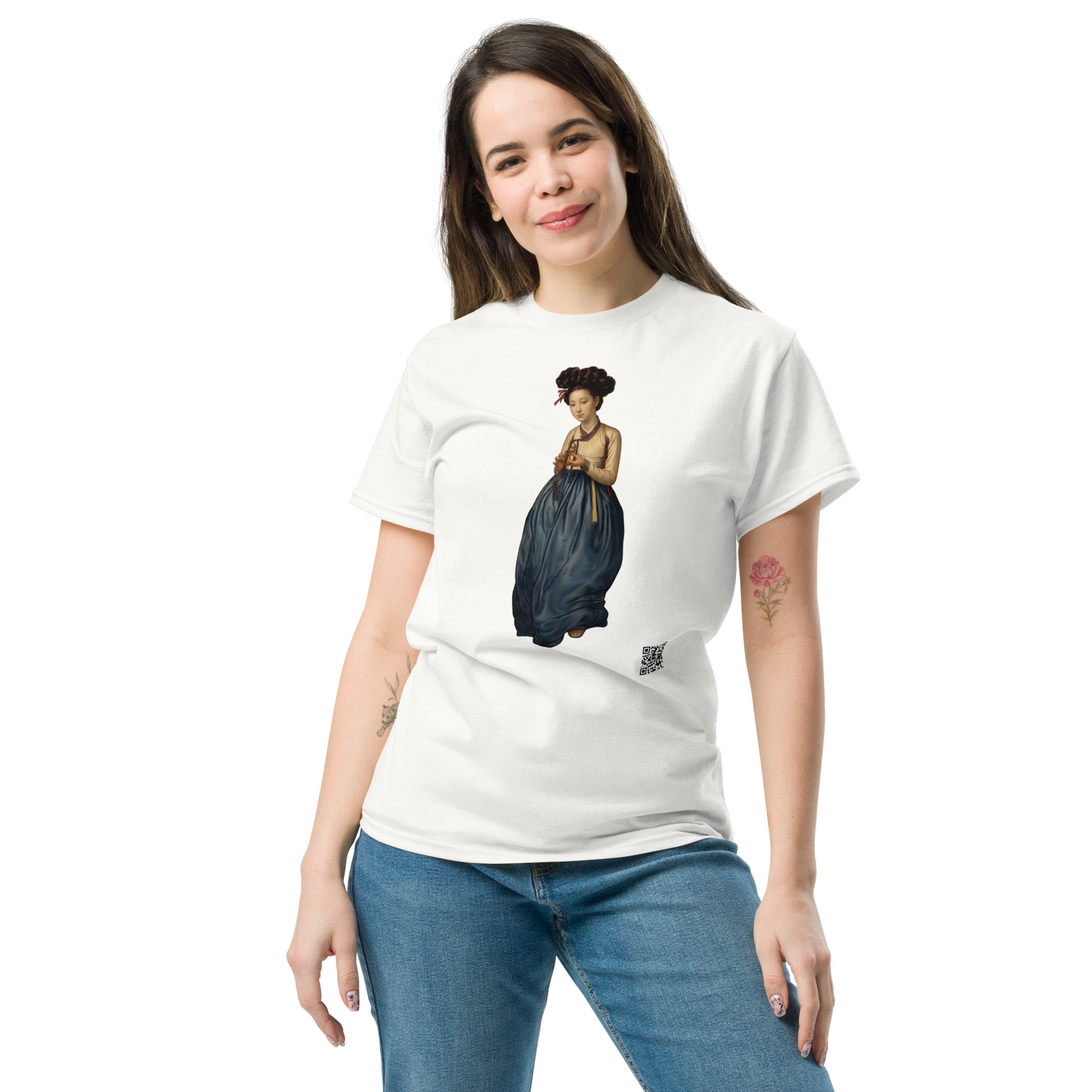 Portrait of a Beauty T-Shirt - PZMO Hyewon Shin Yun-bok Traditional Tee