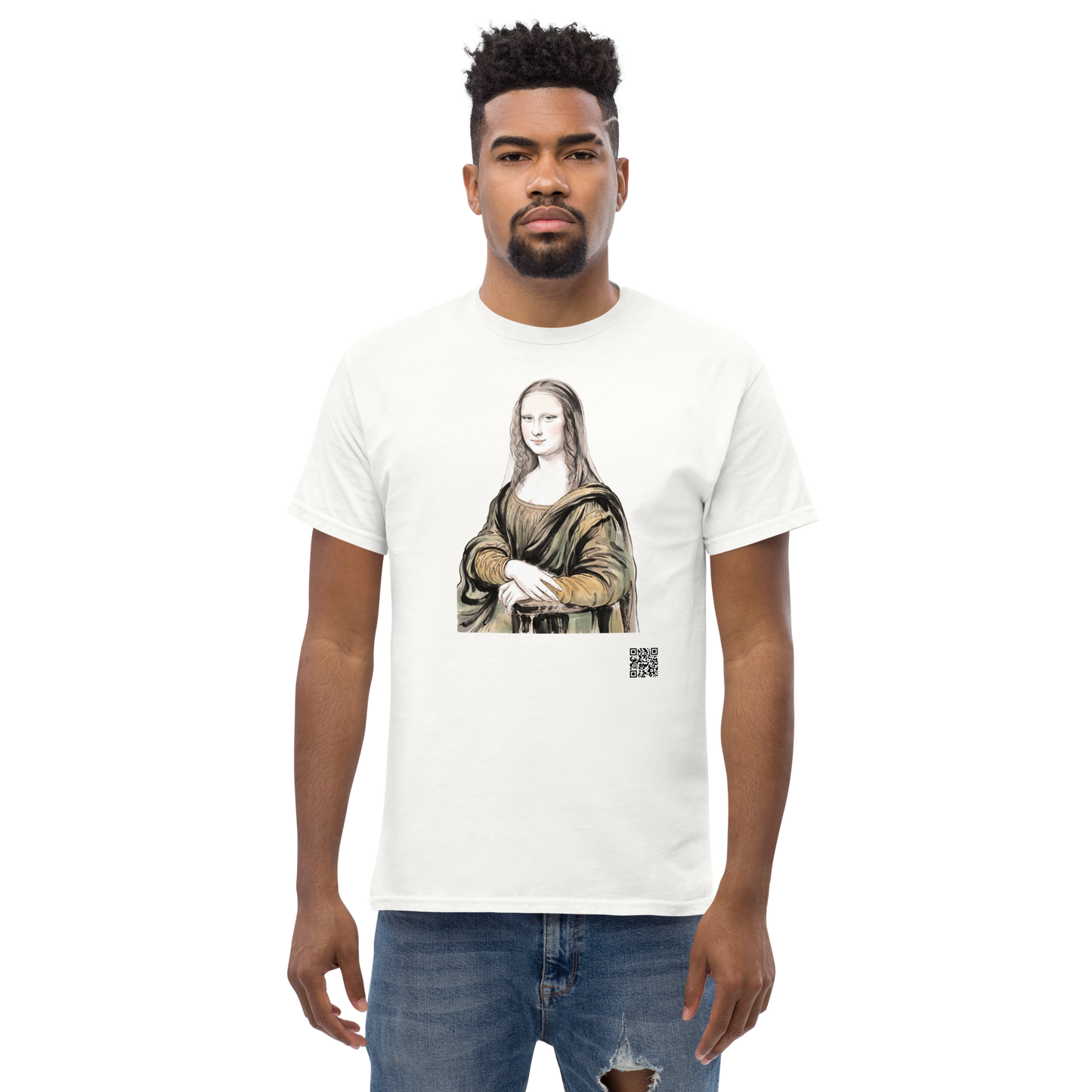 Mona Lisa T-Shirt - PZMO Leonardo da Vinci Portrait Tee