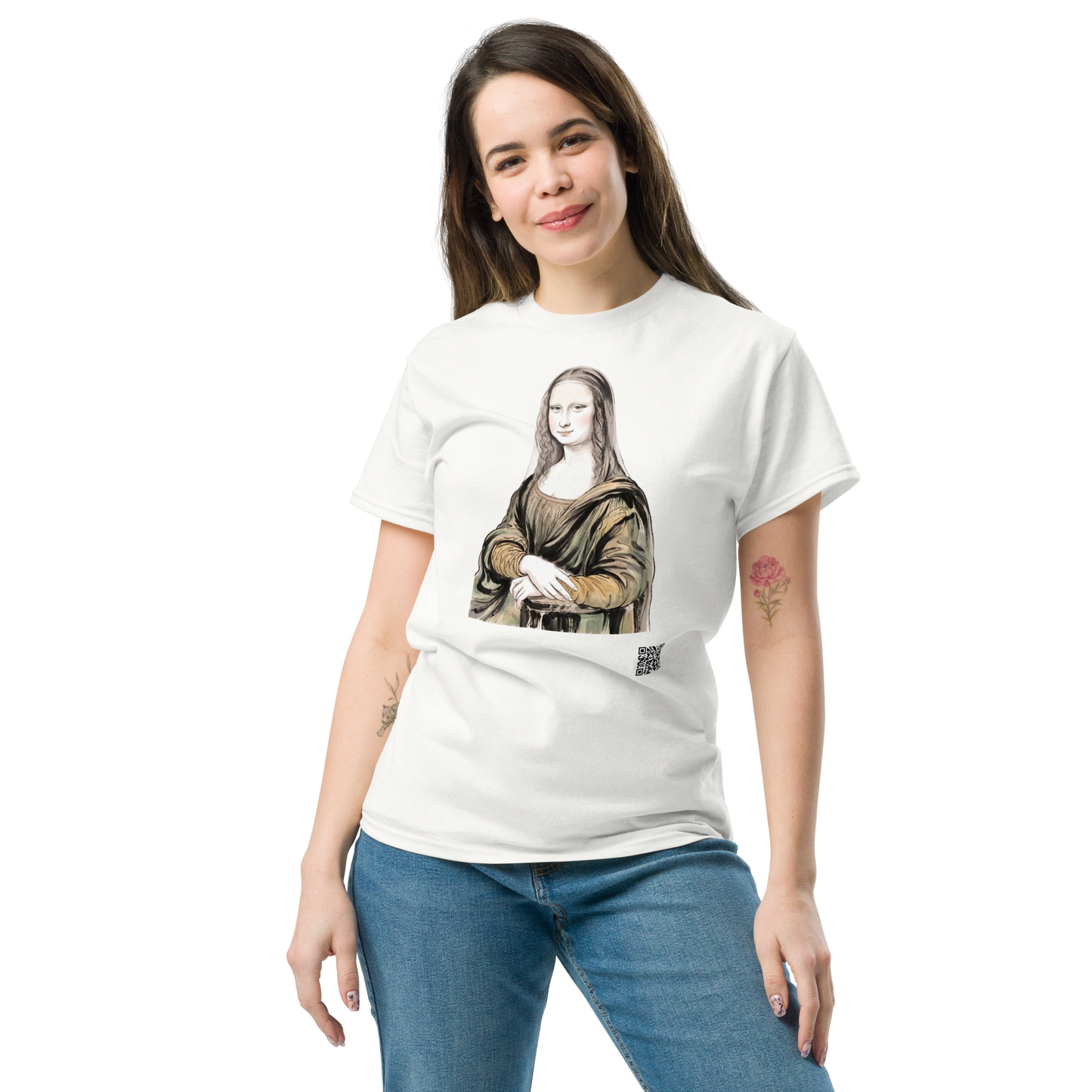 Mona Lisa T-Shirt - PZMO Leonardo da Vinci Portrait Tee